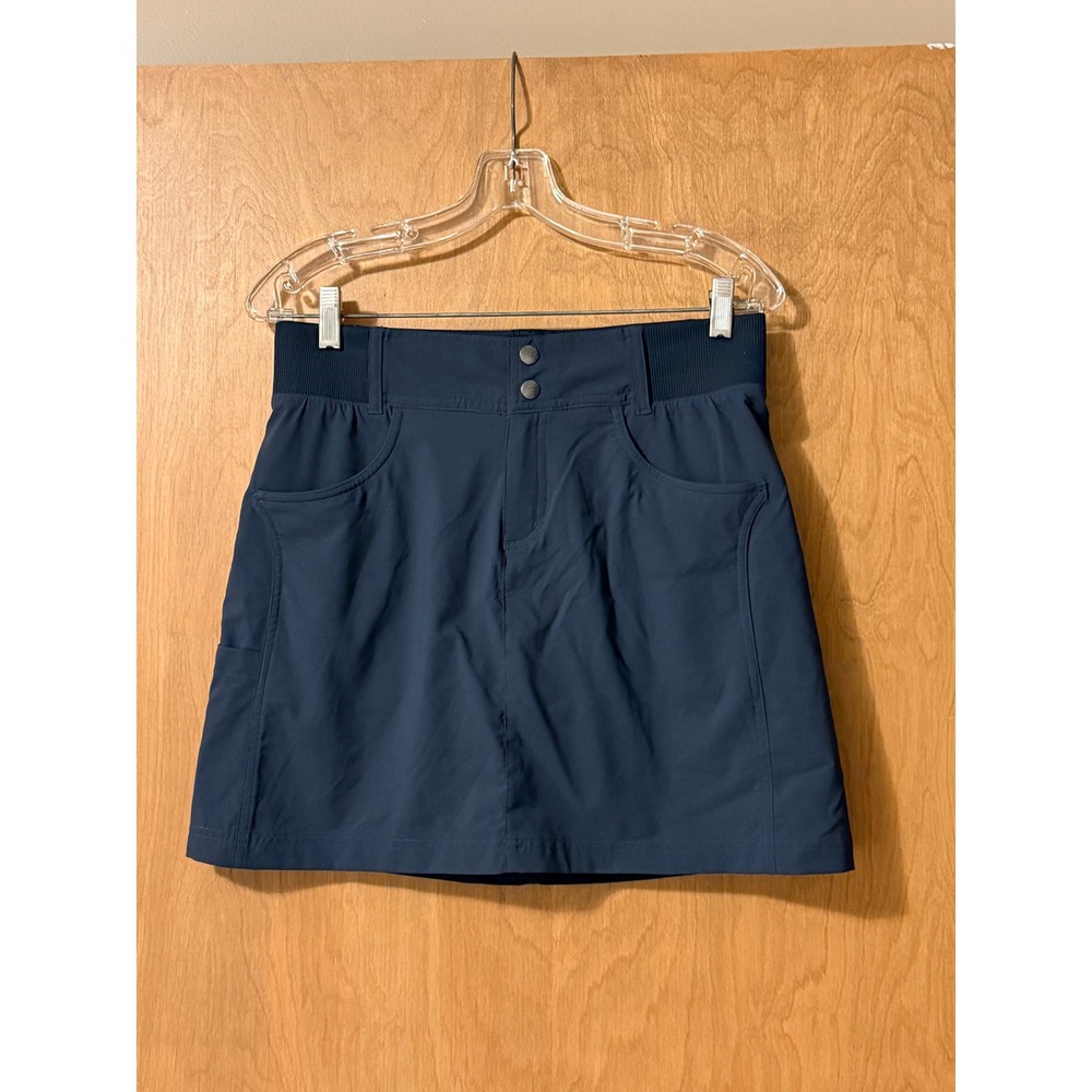 Title Nine Clamber Skort Womens 6 Navy Hiking ClambR Zip Pockets Built In Short